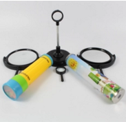 組（zǔ）合麵鏡、哈哈鏡、簡易變焦透鏡、萬花筒